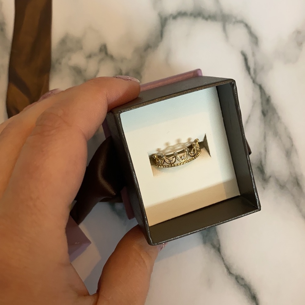 👑 As New- MICHAEL HILL Crown ring with diamonds - Picture 10 of 11